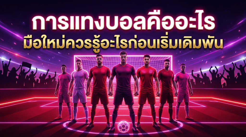 การแทงบอลคือการวางเดิมพันผลการแข่งขันฟุตบอลผ่านระบบออนไลน์